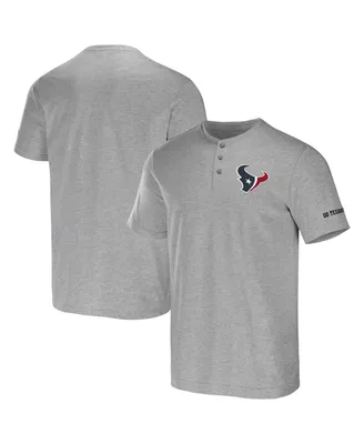 Men's Nfl x Darius Rucker Collection by Fanatics Heather Gray Houston Texans Henley T-shirt