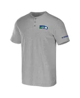 Men's Nfl x Darius Rucker Collection by Fanatics Heather Gray Seattle Seahawks Henley T-shirt