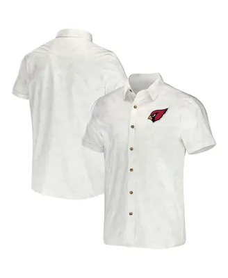 Men's Nfl x Darius Rucker Collection by Fanatics White Arizona Cardinals Woven Button-Up T-shirt