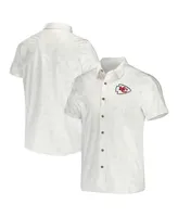 Men's Nfl x Darius Rucker Collection by Fanatics White Kansas City Chiefs Woven Button-Up T-shirt