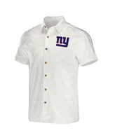 Men's Nfl x Darius Rucker Collection by Fanatics White New York Giants Woven Button-Up Shirt