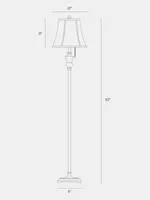 Brightech Sophia 63" Led Classic Floor Lamp with Fabric Shade