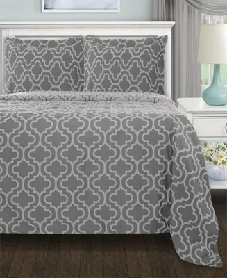 Superior Trellis Full/Queen 3-Piece Duvet Cover Set