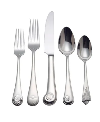 Reed & Barton Seashell 5 Pieces Flatware Place Setting Set, Service for 1