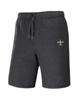 Men's Nfl x Darius Rucker Collection by Fanatics Heather Charcoal New Orleans Saints Logo Shorts