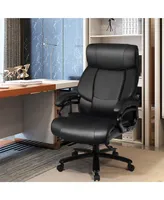 Costway Big & Tall 500lb Massage Office Chair Executive Pu Leather