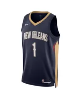 Men's Nike Zion Williamson Navy New Orleans Pelicans Swingman Jersey - Icon Edition