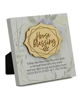 Dexsa House Blessing Meadow Wood Plaque, 6" x 6"