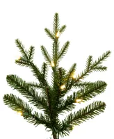 Vickerman Hudson Fraser Fir Artificial Christmas Tree, Dura-lit Led Warm Mini Lights, 9'