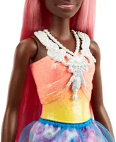 Barbie Dreamtopia Royal Doll with Light-Pink Hair Wearing Removable Skirt, Shoes & Headband