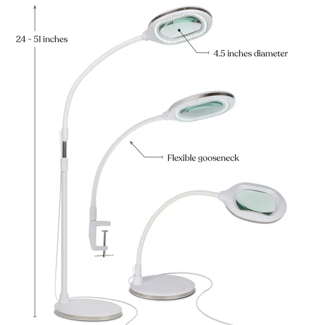 Brightech Sage Led 2-in-1 Modern Floor and Desk Lamp Combo with 3