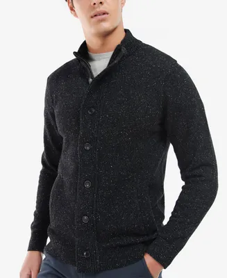 Barbour Men's Tisbury Regular-Fit Flecked Full-Zip Sweater