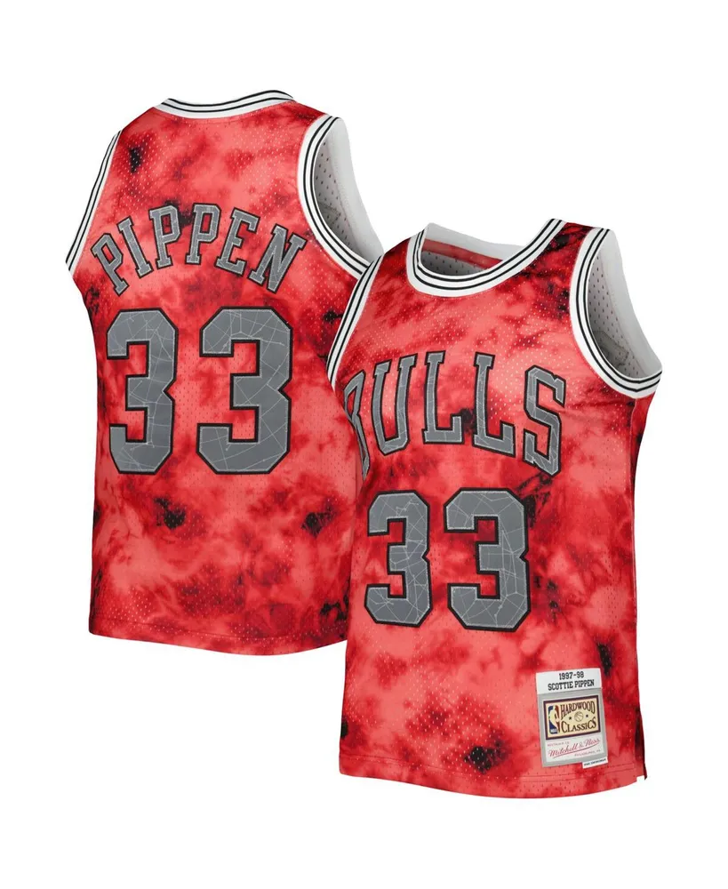 Men's Mitchell & Ness Toni Kukoc Red Chicago Bulls Hardwood Classics  1997-98 Lunar New Year Swingman Jersey