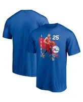 Men's Fanatics Ben Simmons Royal Philadelphia 76ers Pick and Roll T-shirt