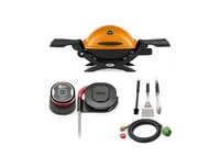 Weber Q1200 Liquid Propane Grill Orange All-In-One