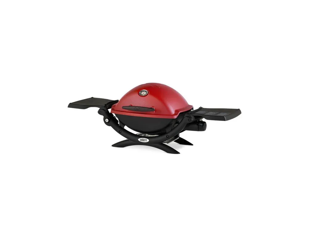 Weber Q 1200 Liquid Propane Gas Grill Red All-In-One