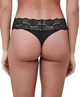 Women's Goddess Lace Trim Thong