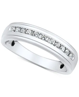Grown With Love Men's Lab Diamond Band (1/4 ct. t.w.) 10k Gold