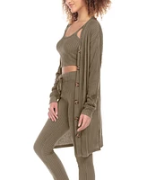 Honeydew Women's Off Duty Rib Knit Lounge Cardigan