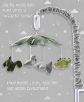 The Peanutshell Baby Crib Mobile for Boys or Girls, Dinosaur, Musical