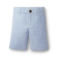 Hope & Henry Boys' Organic Cotton Seersucker Short, Kids