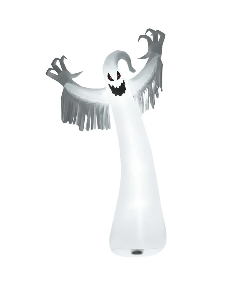 Costway Inflatable Halloween Blow Up Ghost Decoration w/ Built-in Led Light