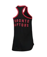 Women's G-iii Sports by Carl Banks Black Toronto Raptors Showdown Scoop-Neck Racerback Tank Top