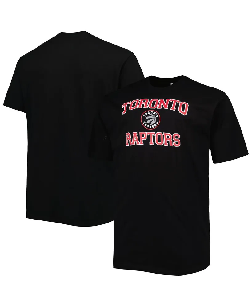 Men's Black Toronto Raptors Big and Tall Heart Soul T-shirt