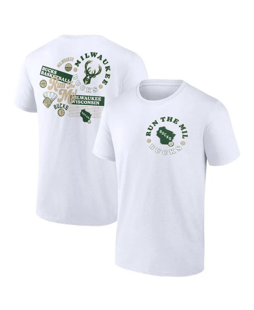 Men's Fanatics White Milwaukee Bucks Street Collective T-shirt