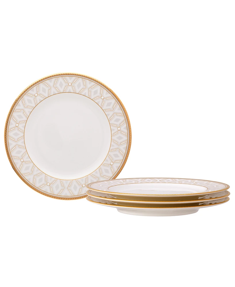 Noritake Noble Pearl Set Of 4 Bread Butter/Appetizer Plates, 6-1/2"