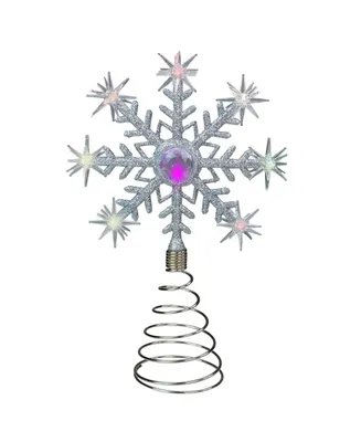 Northlight Led Lighted Coloring Changing Twinkling Snowflake Christmas Tree Topper, 11"