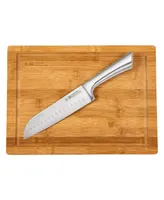 Cuisine::pro Damashiro 6.5" Santoku & 10"x13.5" Board Set