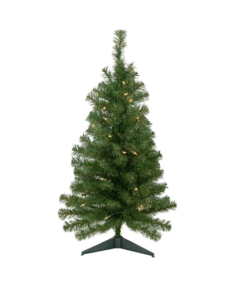 Northlight Pre- Lit Oakridge Noble Fir Artificial Christmas Tree With Clear Lights Set, 3'