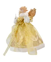 Northlight Lighted Angel With Wings Christmas Tree Topper With Clear Lights, 12"