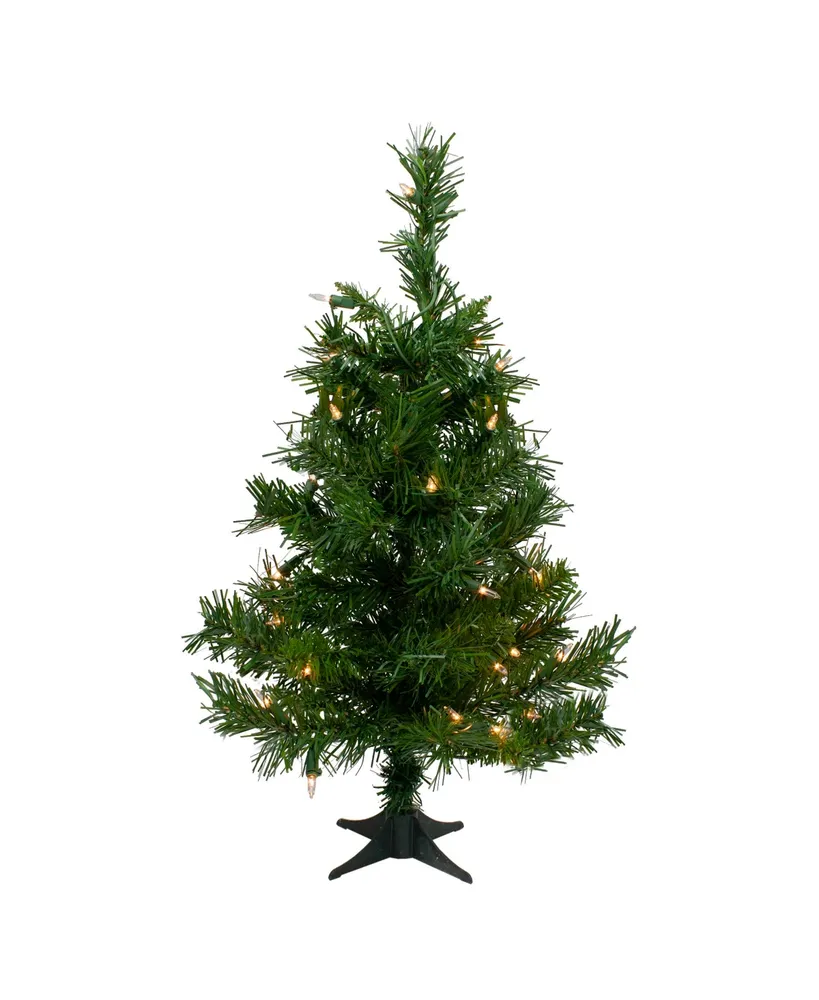 Northlight Pre- Lit Medium Royal Pine Artificial Christmas Tree With Clear Lights Set, 2'