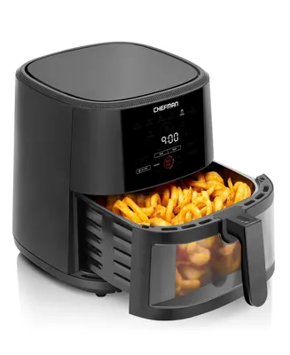 Chefman 8 Quart Air Fryer with Digital Touch Display and Windowed Basket