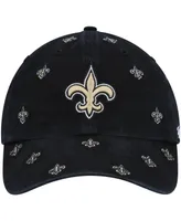 Women's Black New Orleans Saints Confetti Clean Up Adjustable Hat