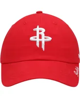 Women's '47 Red Houston Rockets Miata Clean Up Logo Adjustable Hat