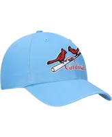 Men's Light Blue St. Louis Cardinals Logo Cooperstown Collection Clean Up Adjustable Hat