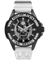 Philipp Plein Men's The $kull Silicone Strap Watch 44mm