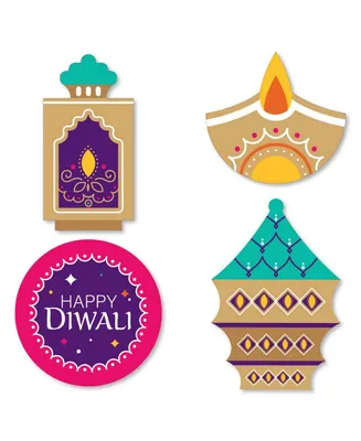 Big Dot of Happiness Happy Diwali - Diy Shaped Festival of Lights Party Cut-Outs - 24 Ct