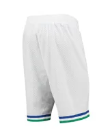 Men's Mitchell & Ness White Dallas Mavericks 1998-99 Hardwood Classics Swingman Shorts