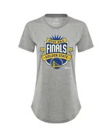 Women's Sportiqe Gray Golden State Warriors 2022 Nba Finals Crest Phoebe T-shirt