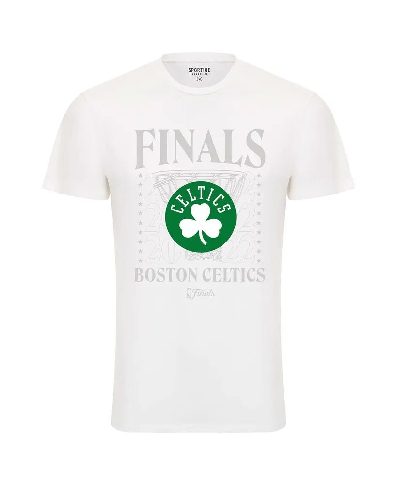 Men's Sportiqe White Boston Celtics 2022 Nba Finals Stacked Hoop Bingham T-shirt