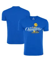 Men's Sportiqe Royal Golden State Warriors 2022 Nba Finals Champions Official Logo Davis T-shirt