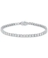 Grown With Love Men's Lab Grown Diamond Tennis Bracelet (5 ct. t.w.) in 10k White Gold