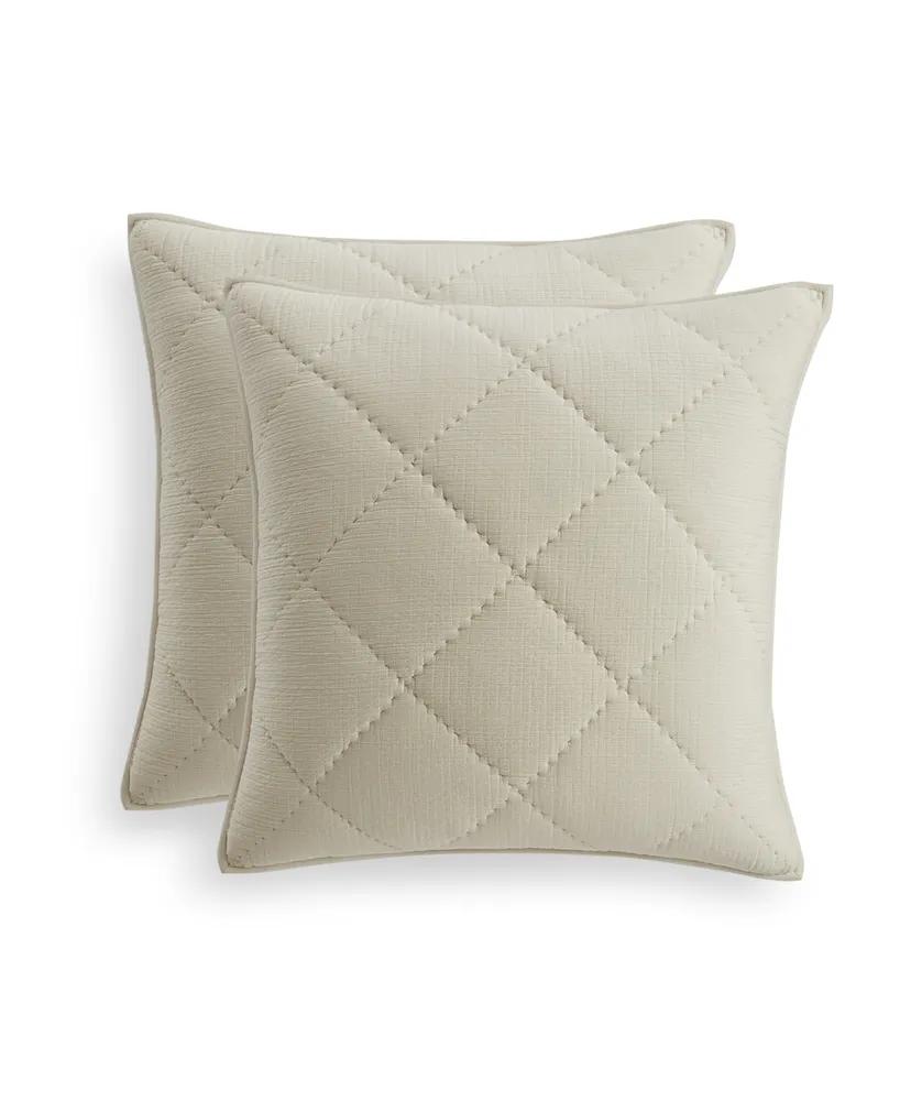 Hotel Collection Dobby Diamond 2-Pc. Sham Set, European, Exclusively at Macy's