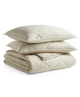 Hotel Collection Dobby Diamond 3-Pc. Coverlet Set, Full/Queen, Exclusively at Macy's