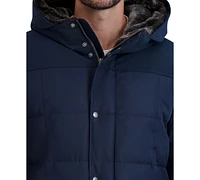 Cole Haan Men's Parka with Fleece-Lined Hood