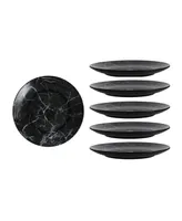 Fortessa Melamine Palace Onyx Coupe Round Plates, Set of 6